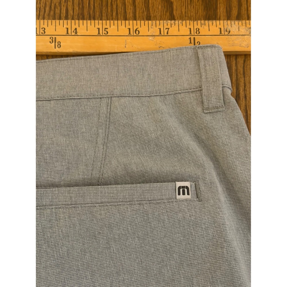 TravisMathew Mens Grey Heathered Performance Golf Shorts Size 38 Stretch Casual - Picture 6 of 6